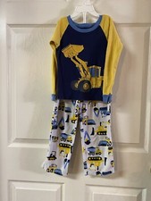 Little Boys Carters Dump Truck And Tractor Pajama Set Size 5T