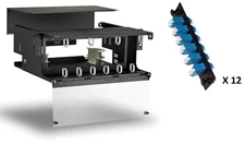 Fiber Optic Rack Mount 4 RU LCUPC SMF 144 Port FDP Patch Panel