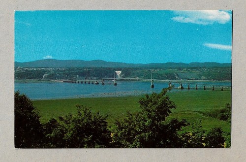 CANADA VINTAGE POSTCARD I'LLE D'ORLEANS BRIDGE AND MONTMORENCY FALL ...