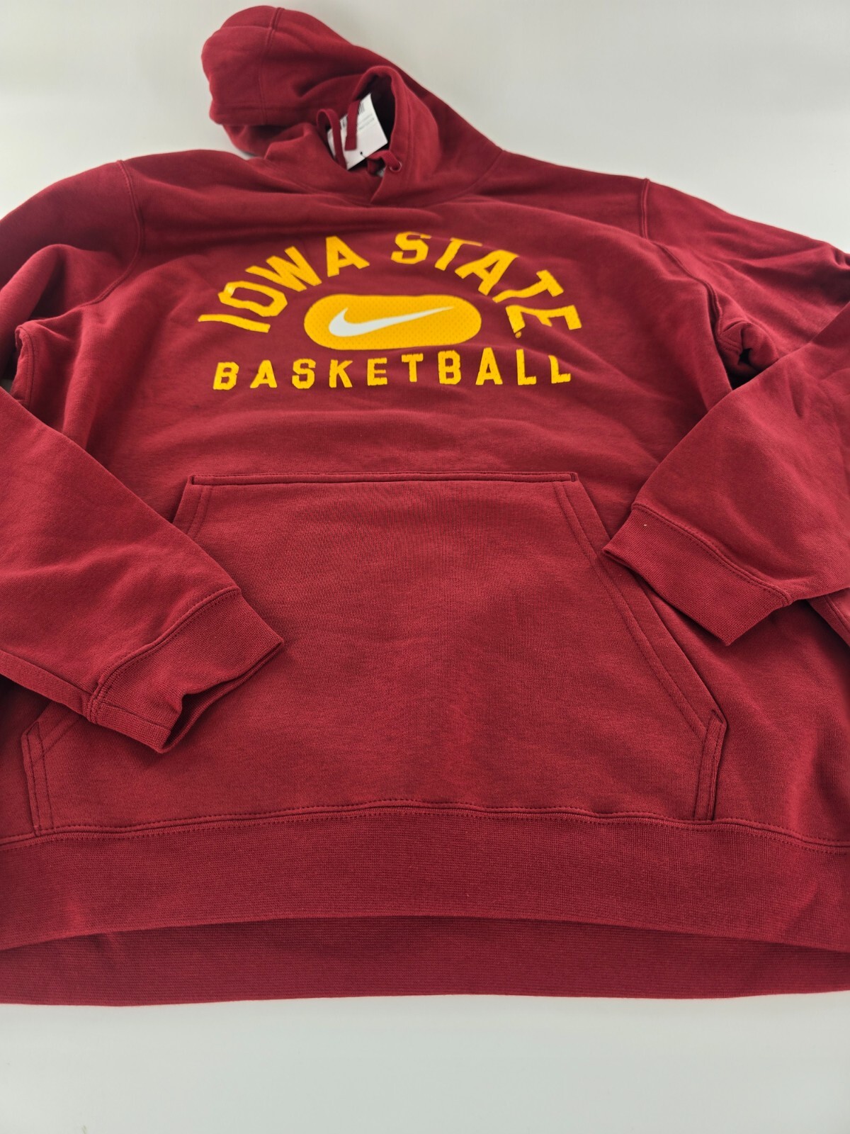 SACAI X NIKE Felpa con cappuccio Nike Crimson Iowa State Basketball Club Fleece da uomo taglia XL XLARGE nuova con etichette