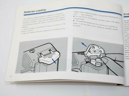 Yashica 108 Multi Program Instruction Manual - Picture 2 of 3