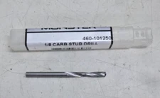 NEW MONSTER, Screw Machine Drill Bit: CARBIDE 1/8", 1 7/8" OAL, 460-101250