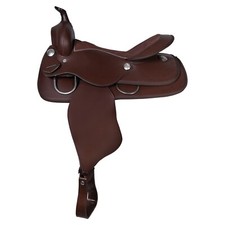 Premium Synthetic Western Barrel Racing Horse Saddle Size 14" To 18" Inches Seat