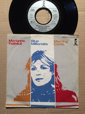 MARIANNE FAITHFULL - BLUE MILLIONAIRE / MORNING COME - 7''-SINGLE -GER 1983 (17)
