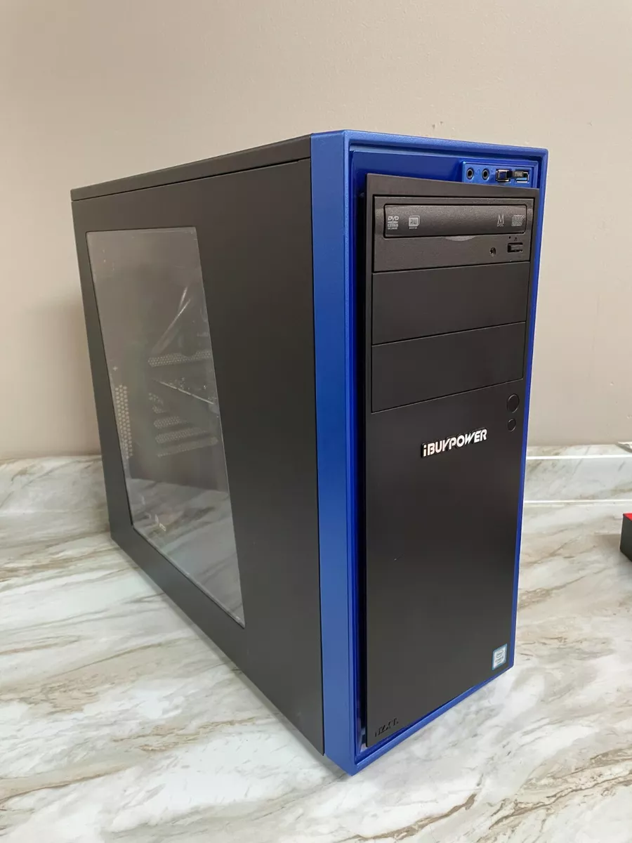 iBuyPower Gaming PC Intel 1TB NVME SSD 3TB HDD 32GB GTX 1070 8GB