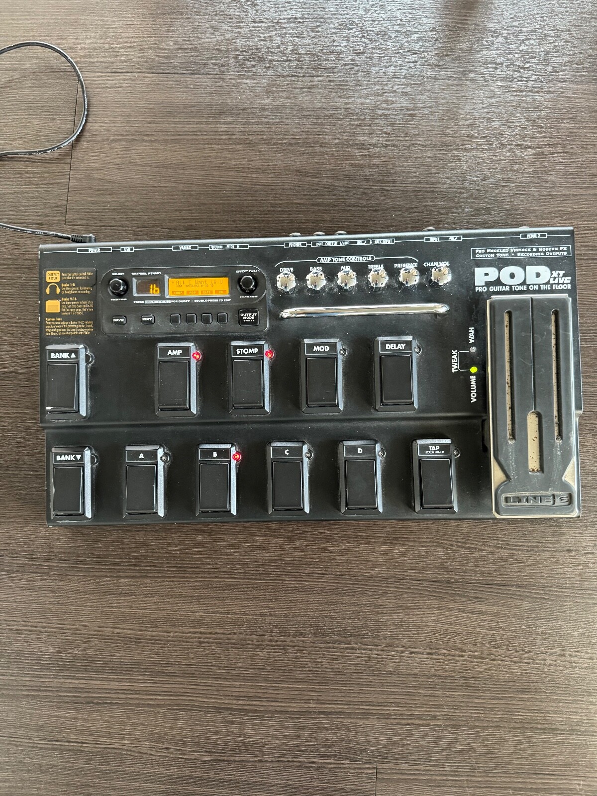 Line 6 Pod XT Live MultiEffects Guitar Effect Pedal 962327361922 eBay