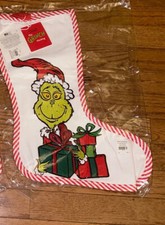Williams Sonoma Christmas Dr. Seuss The Grinch stocking New