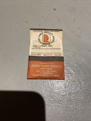 Tecumseh Vintage Nos 33010 Impulse Fuel Pump Repair Kit For HH100