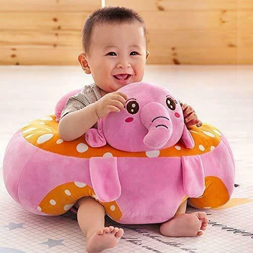 Elephant Shape Cotton Training Seat Safety Sofa Dining Chair( 3-12 Months)