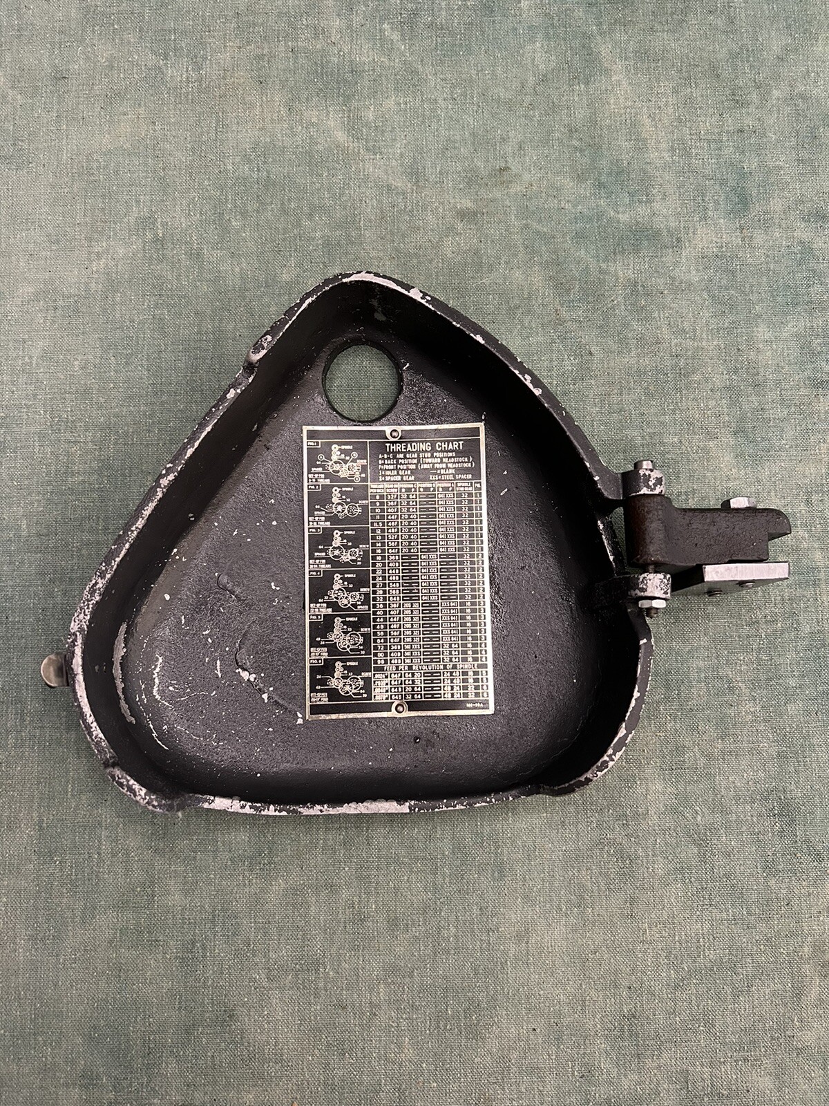 Atlas 618 Side Gear Guard Cover Door w Hinge & Chart Craftsman 101 metal lathe 6 eBay