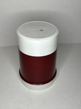 Thermos Food Jar 16oz White/Burgundy Complete