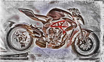 POSTER XXL POP ART MV AGUSTA MOTORRAD F3 SUPERBIKE ABSTRAKT POSTER 150x90   