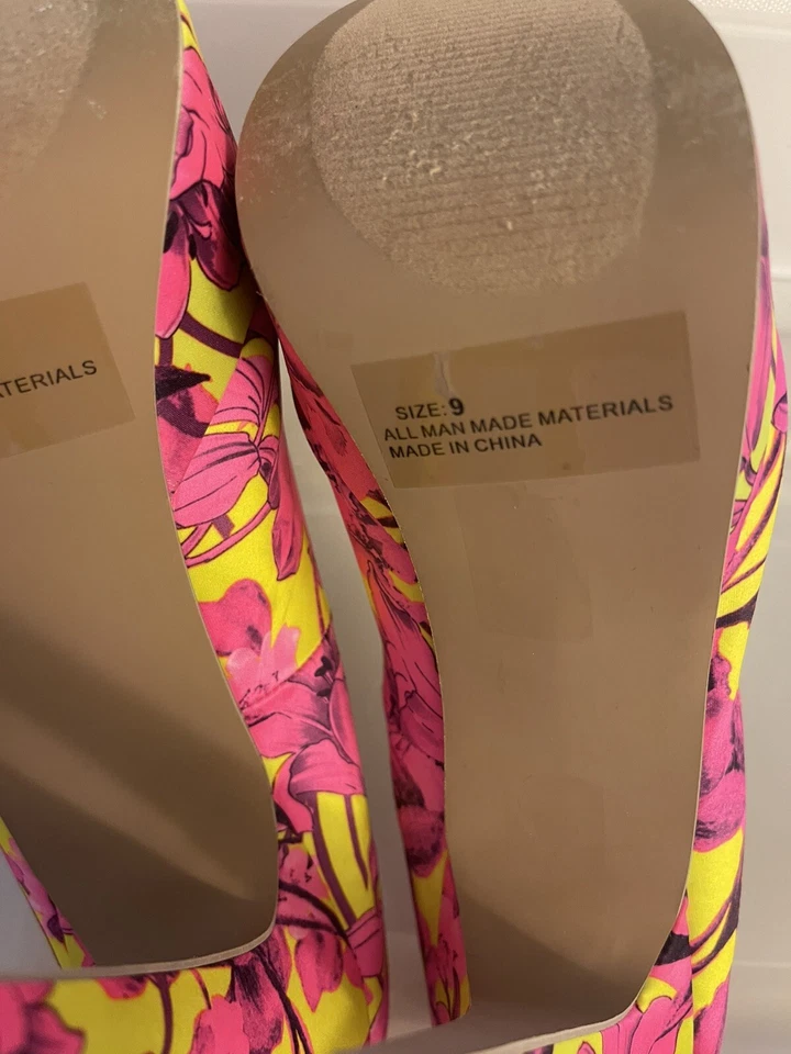 Charlotte Russe Brillante Multicolor 5.75 Pulgadas Tacón Sin Caja Original Foto 3 de 4