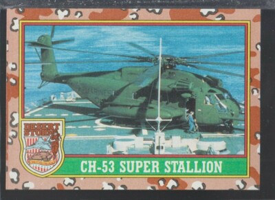 Desert Storm Topps #14 CH-53 Super Stallion 1991