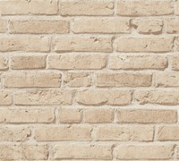 Vlies Tapete Steinoptik Ziegelstein Beige As Creation 35581-2 (3,13€/1Qm)