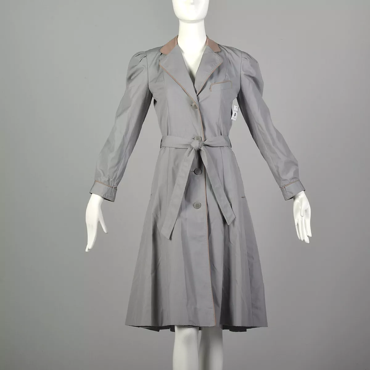 Grey fitted cheap coat