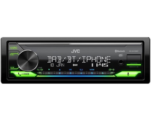 JVC KD-X472DBT Media Autoradio Bluetooth DAB+ Alexa für Jeep Commander 2006-2010 - Bild 4 von 6