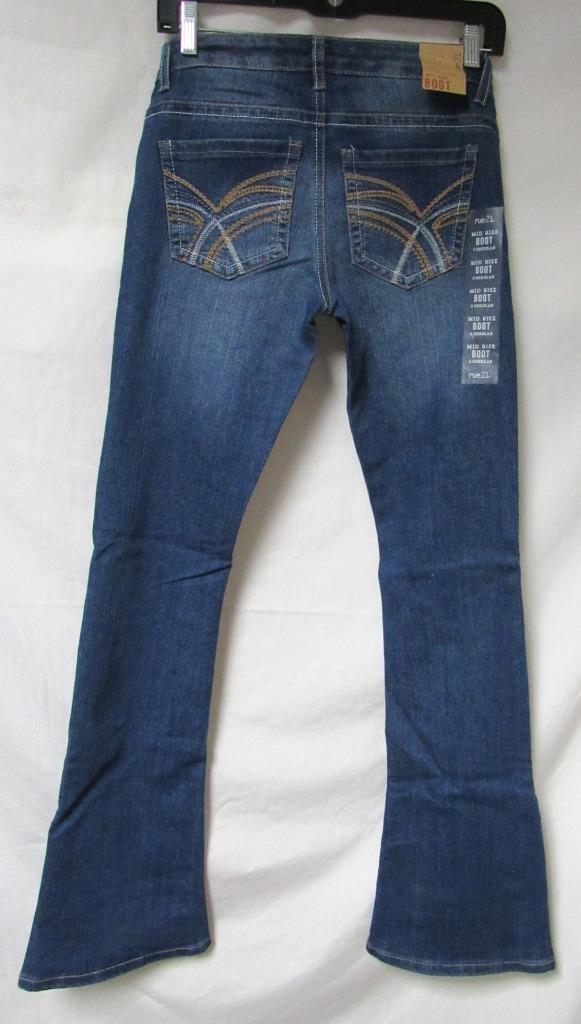 Rue 21 Women's Size 0, 3/4, 5/6 or 7/8 Mid Rise Bootcut Jeans C1 5100