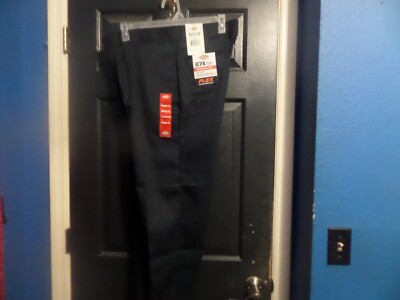 Dickies 874 Work Pants Original Fit Flex Navy Blue Chino Men's 38 x 32