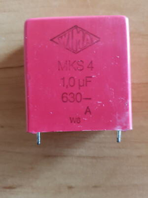 Wima MKS4 1,0uF 1μF 630 V 5 % Polyester Kondensator-