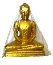 Elegant Gold Buddha Statue - Handcrafted Home Decor, Spiritual Zen Sculpture
