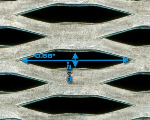 CCG UNIVERSAL 12"" x 48"" DIAMOND EXTREMO ALUMINIO PARRILLA MALLA HOJA PLATA - Imagen 3 de 9