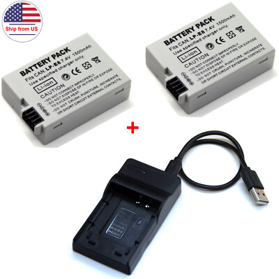 Battery / Charger For LP-E8 Canon EOS Kiss X4 X5 X6 550D 700D DS126371 DS126271