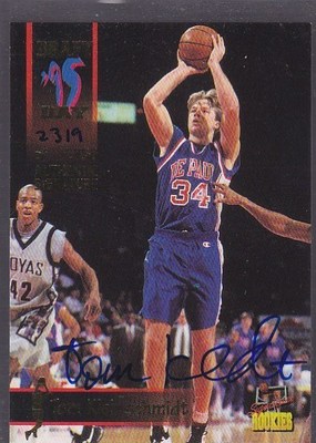 1995 SIGNATURE ROOKIES BASKETBALL AUTOGRAPH TOM KLEINSCHMIDT