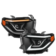 For 2014-2021 Toyota Tundra LED DRL Model Full LED Pair Headlights Headlamps