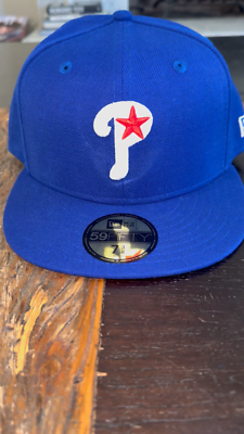 🔥NEW ERA 59FIFTY PHILADELPHIA PHILLIES Star Hat Blue 76ers 💎 7 3