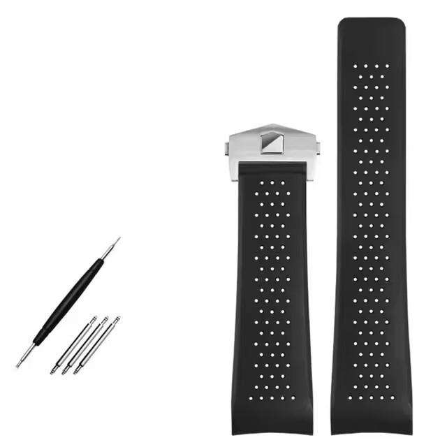 22MM SILCONE RUBBER WATCH BAND STRAP FOR TAG - Foto 4