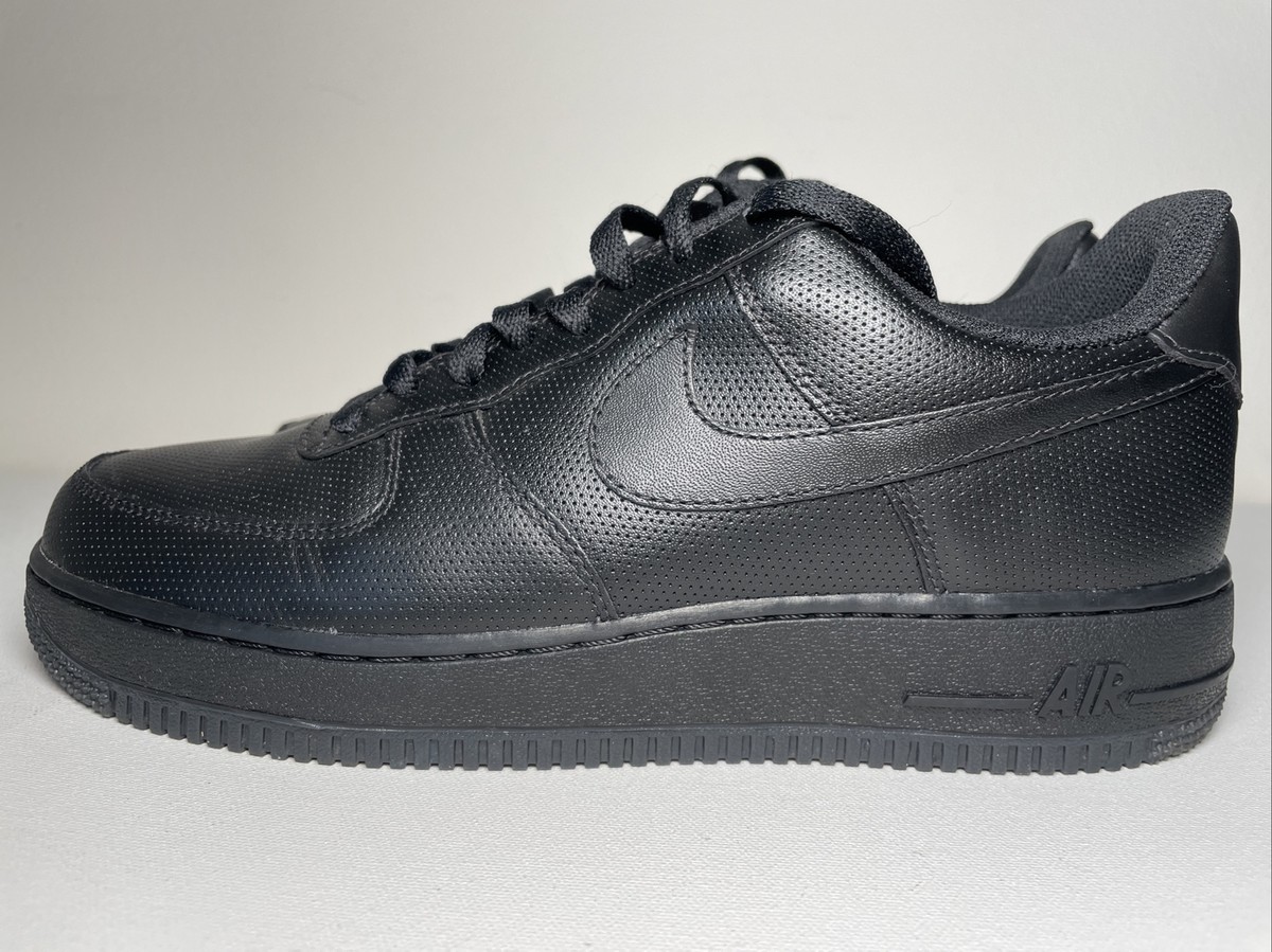 2010 Nike Air Force 1 AF1 Low Triple Black 315122-030 - Men's Size