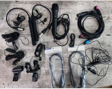 Lot of Used Lavalier Condenser Microphones  Cables