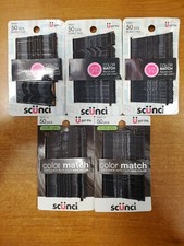 5 Pks of 50: Scunci Color Match No-Slip Grip Bobby Pins, Black 0C-2010 
