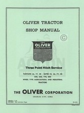 Oliver 55 550 660 770 880 3 Point Hitch Service Manual