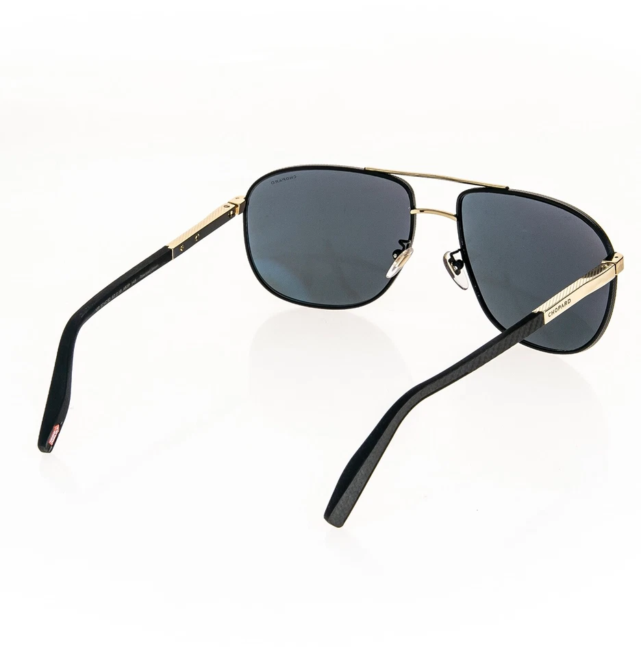 CHOPARD 1000 Miglia Aviator Negro Dorado C92 Fibra de Carbono Caucho POLARIZADO SCHC92S Foto 3 de 4