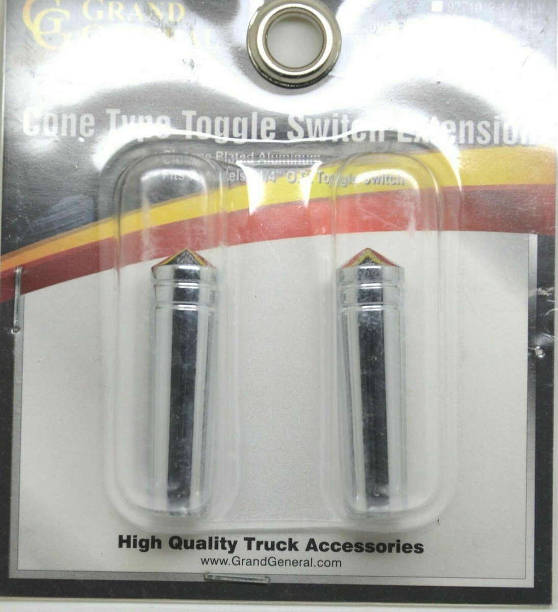 UP Toggle Switch Covers For Peterbilt 379 359 Cone Chrome Plastic 40048 Set Of 4