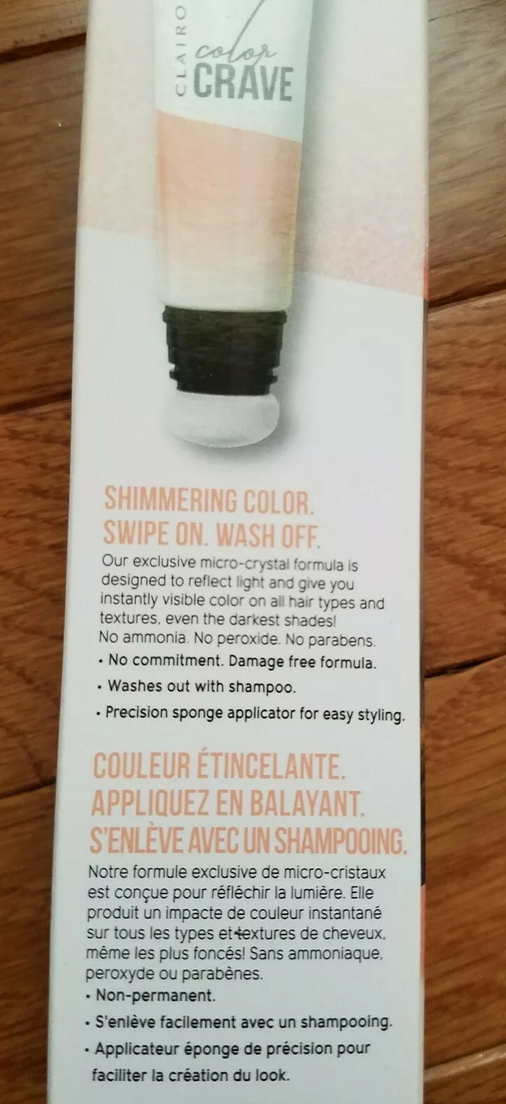 3 Clairol Color Crave Hair Makeup Temporary Color SHIMMERING ROSE GOLD 1.5 Fl Oz