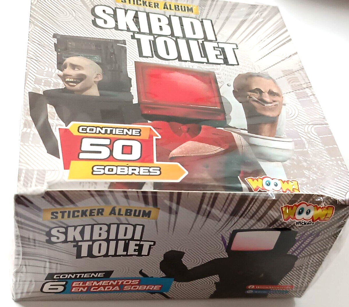 BOX SKIBIDI TOILET EW - 50 Sealed Bags PERU Edition 2023 Stickers