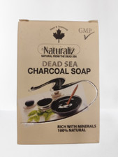 Dead Sea Charcoal Soap Deep Cleansing 100 Natural Rich in Minerals for All Skin