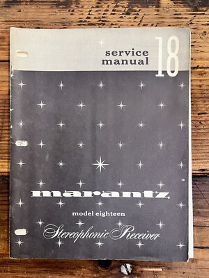 Marantz Model 18 Receiver  Service Manual *Original*