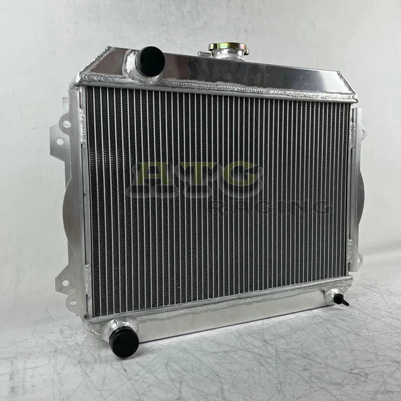 Radiador de aluminio 4 núcleos para Toyota Corolla 1975-1979 1,2 L + ventilador 1976 1977 1978 Foto 4 de 4