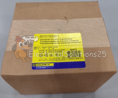 New Square D 9070T500D1 Industrial Control Transformer single-phase - Free Ship