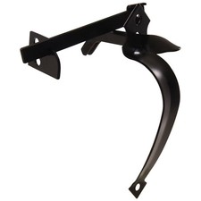 Hillman Inward Swinging Thumb Latch Black