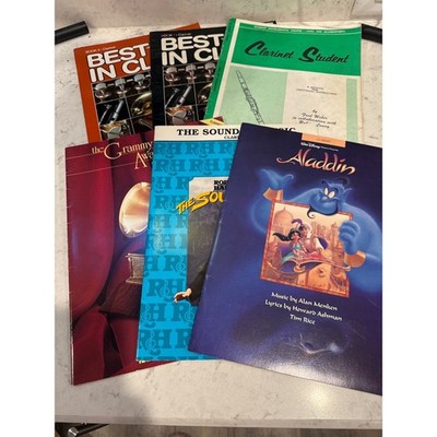 Clarinet Sheet Music Lot Disney Aladdin Sound of Music Best In Class Method Book