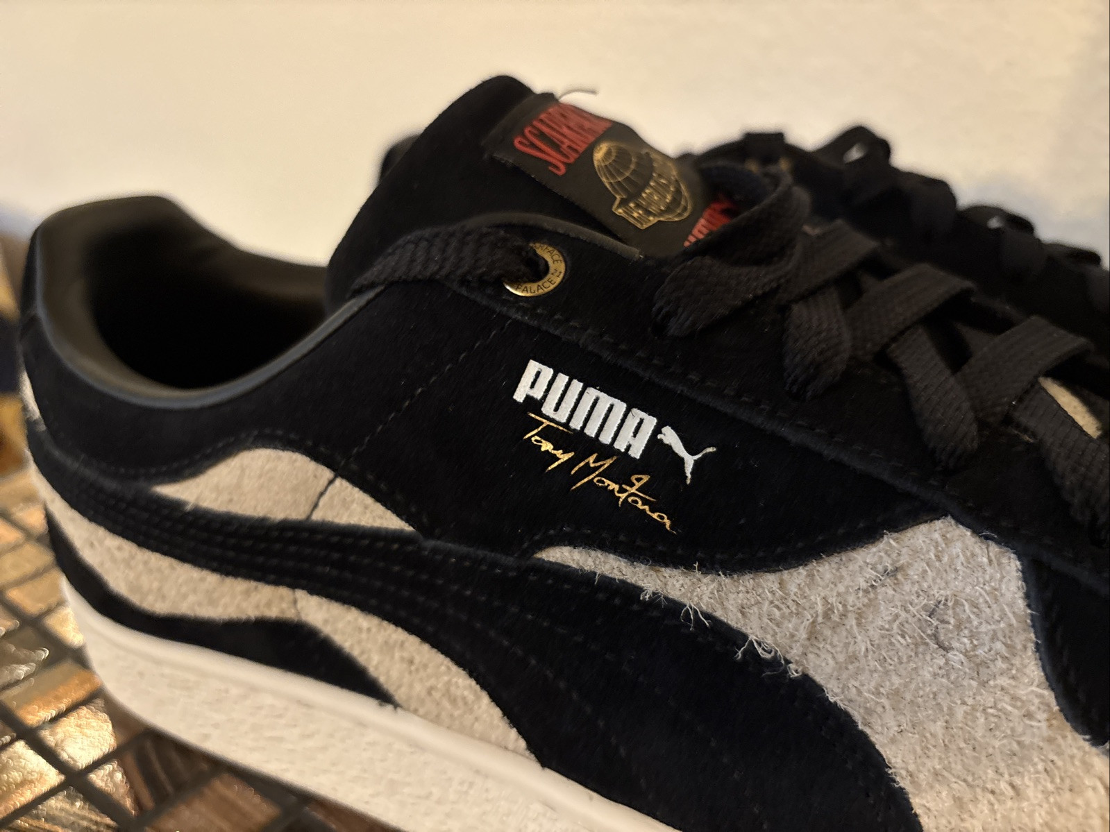 🇺🇸PUMA X Shoe Palace X Black Suede Camowave Scarface Sz 13