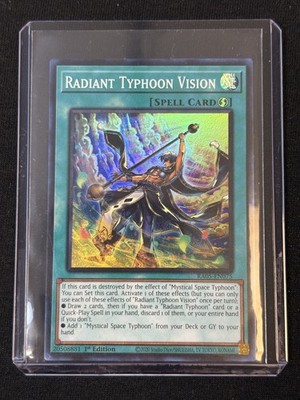 YU-GI-OH! CARD RA05-EN075 RADIANT TYPHOON VISION SPELL HOLO ULTRA RARE 1ST ED