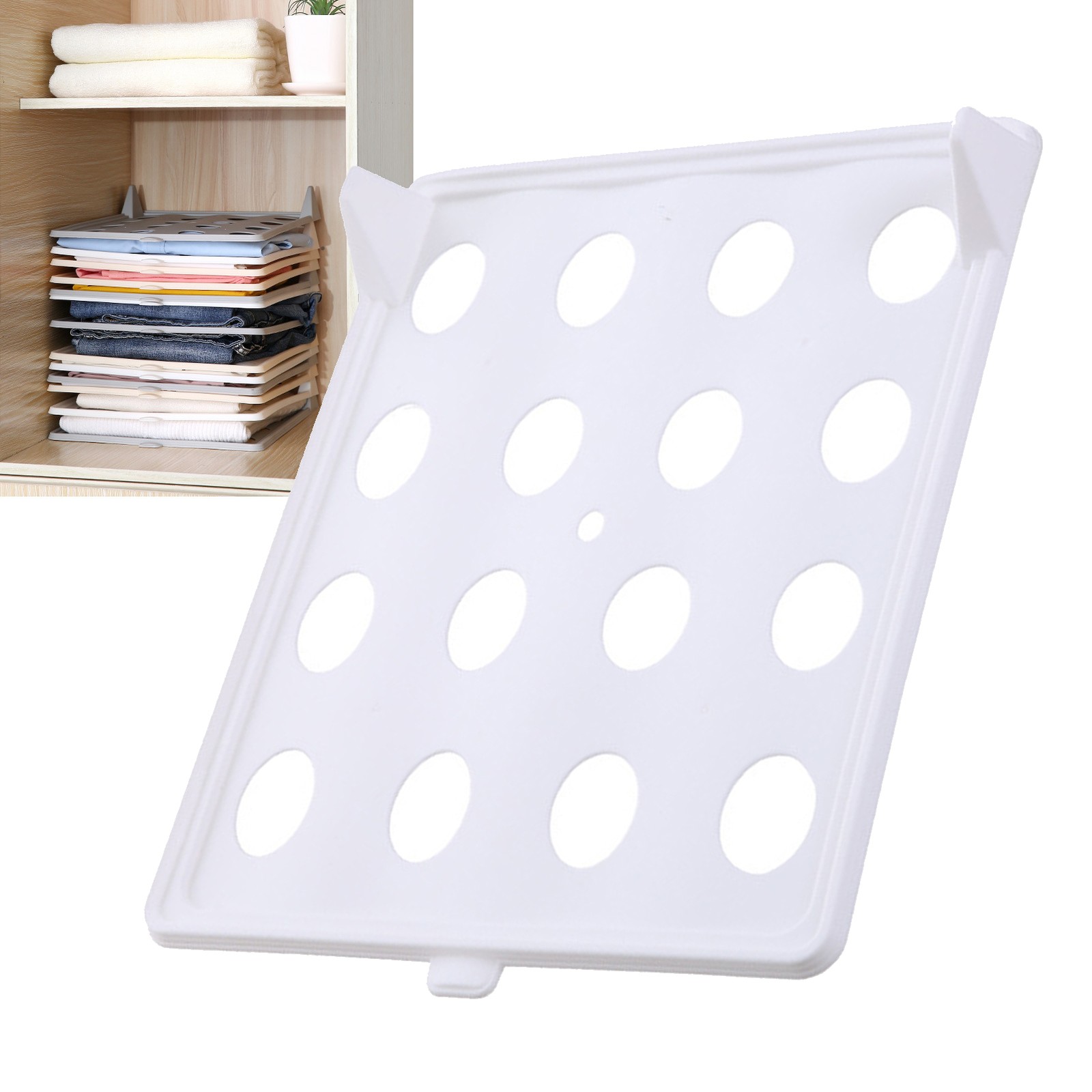 Clothing Shirt Folder Space Saving Clothes Tray For Neat Closet