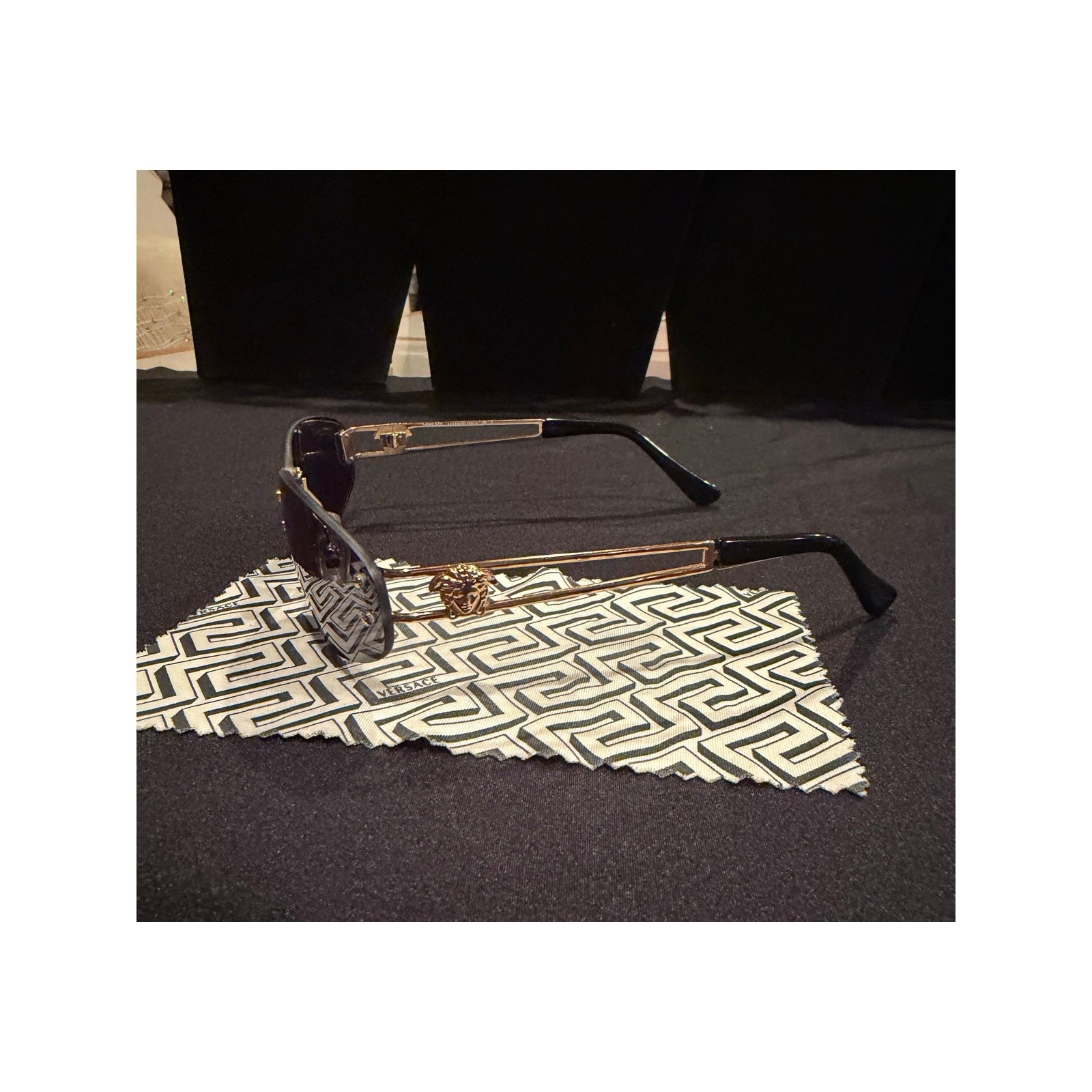 RARE Versace Medusa rimless sunglasses from the 1990s image 5