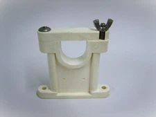D. Lilly 304 White Plastic Stand-off Bracket Mount for 1.5" OD Antennas NEW BLEM